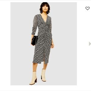Topshop Midi Dress, Size US 4, Petite